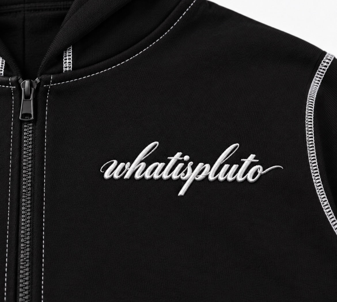 “Insignia” Reverse Seam Tonal Stitched Hoodie