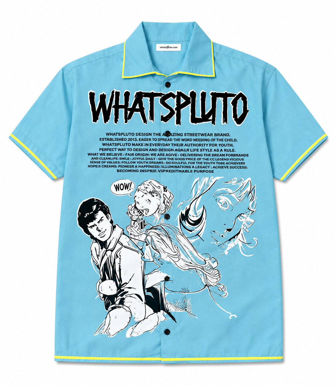 “PUERTO VALLARTA” DTE Comic Twill Khaki Top