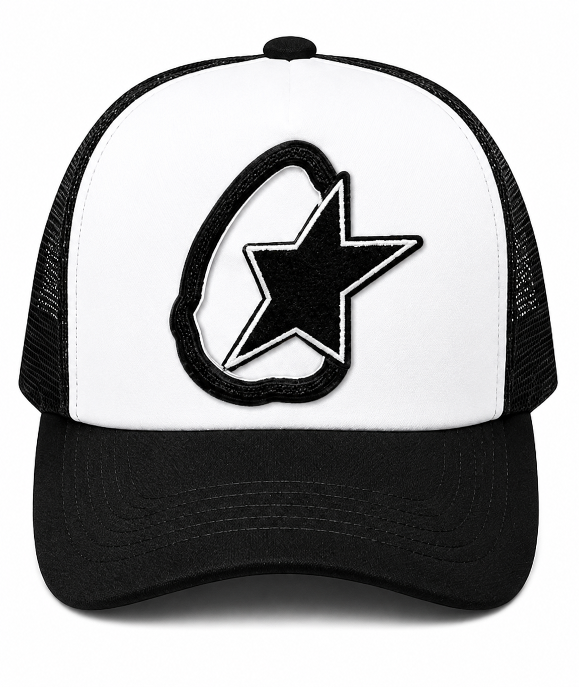 “Illuminate Shooting Star” Textured Trucker Hat