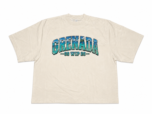 “Grenada” Crewneck Box Fit Tee