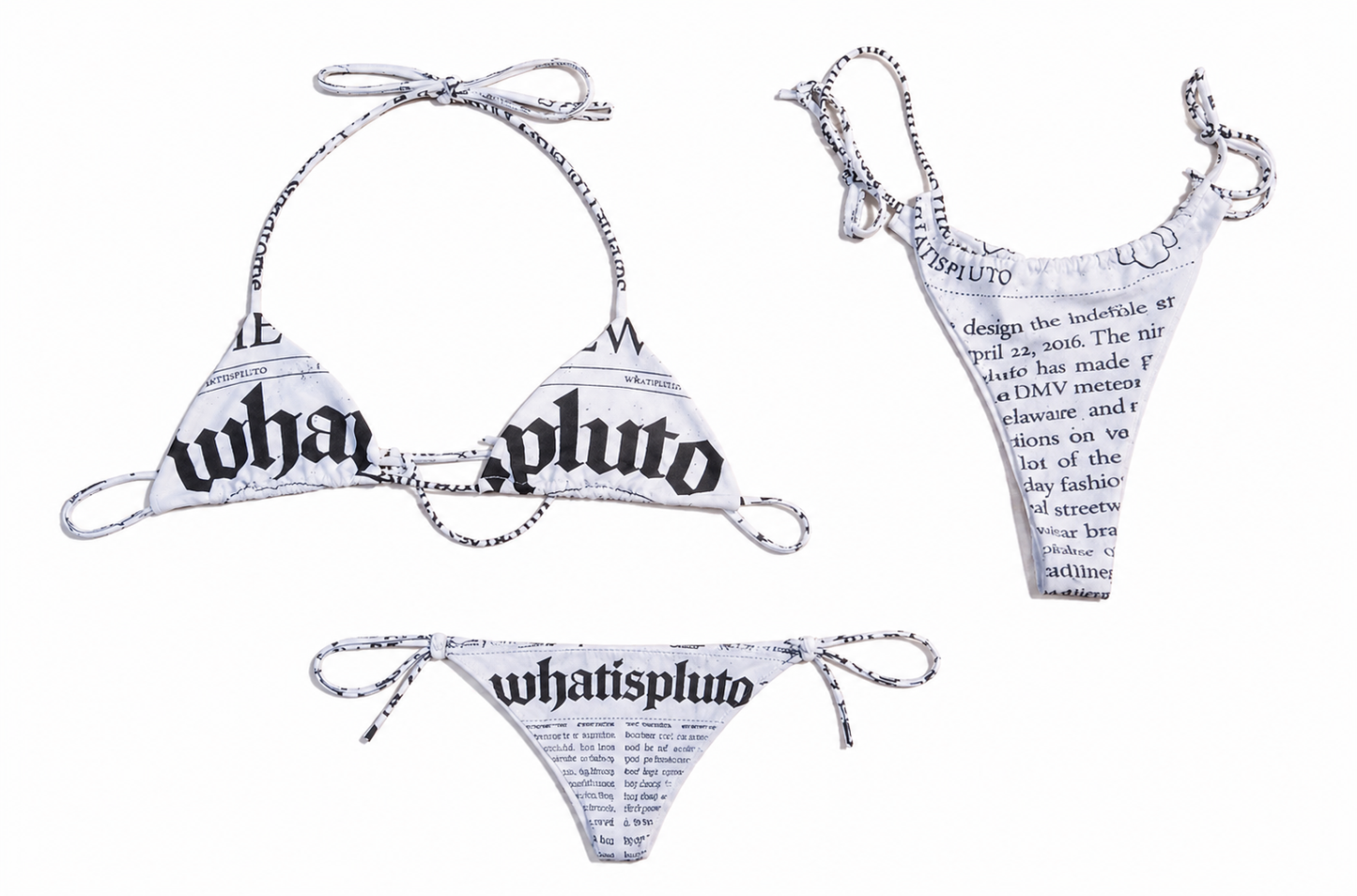 “New New” 3 Piece Tie Up Bikini