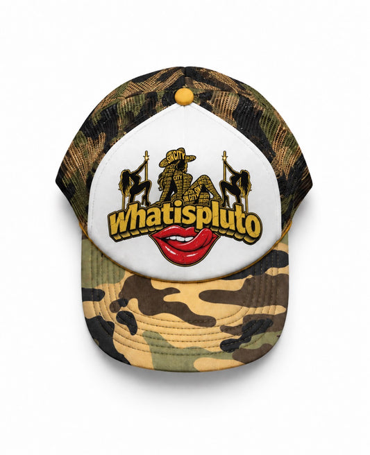 “On The Run” Printed Camo Trucker Hat