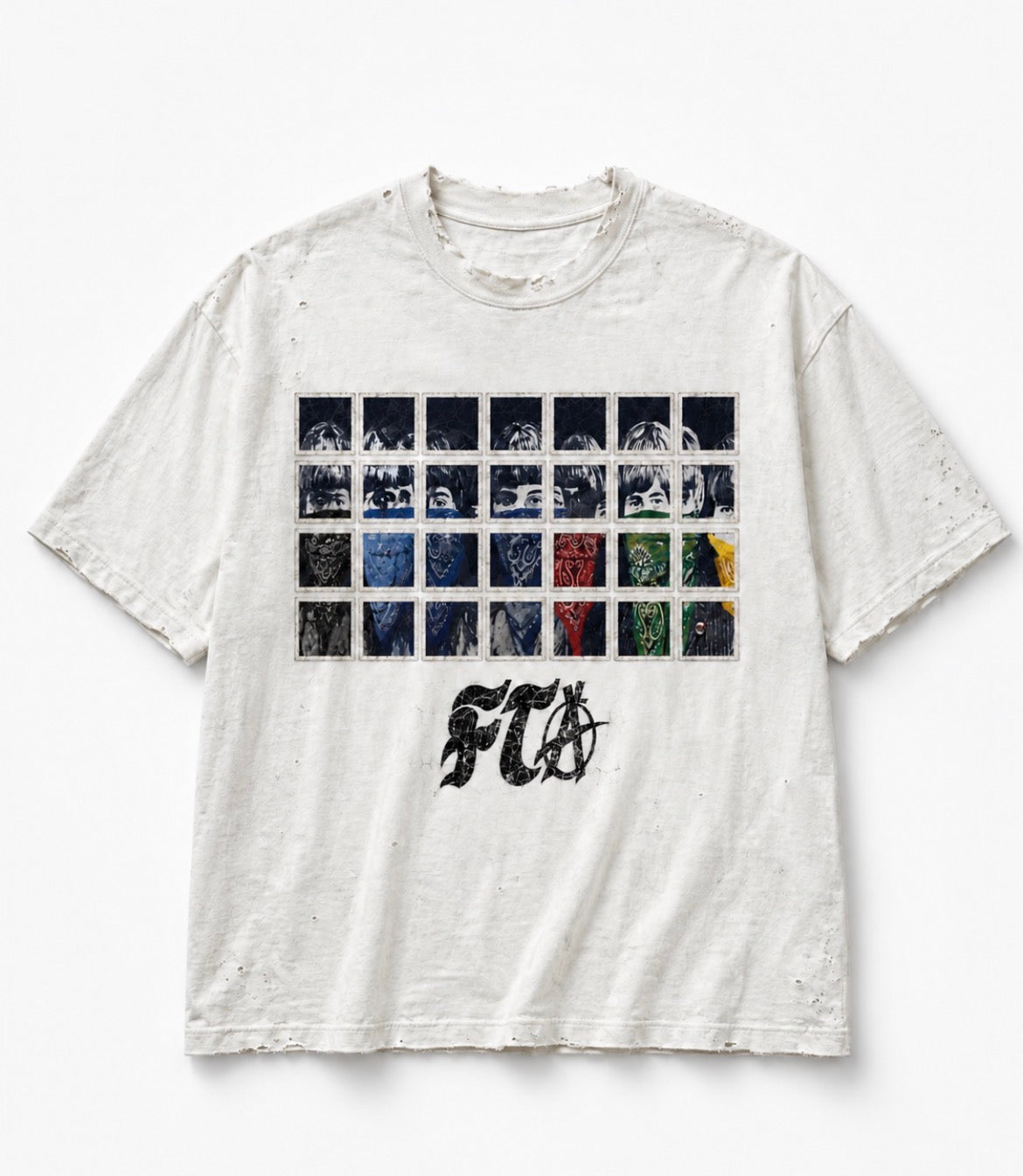 “The Ramones” Inspired Distressed T-Shirt