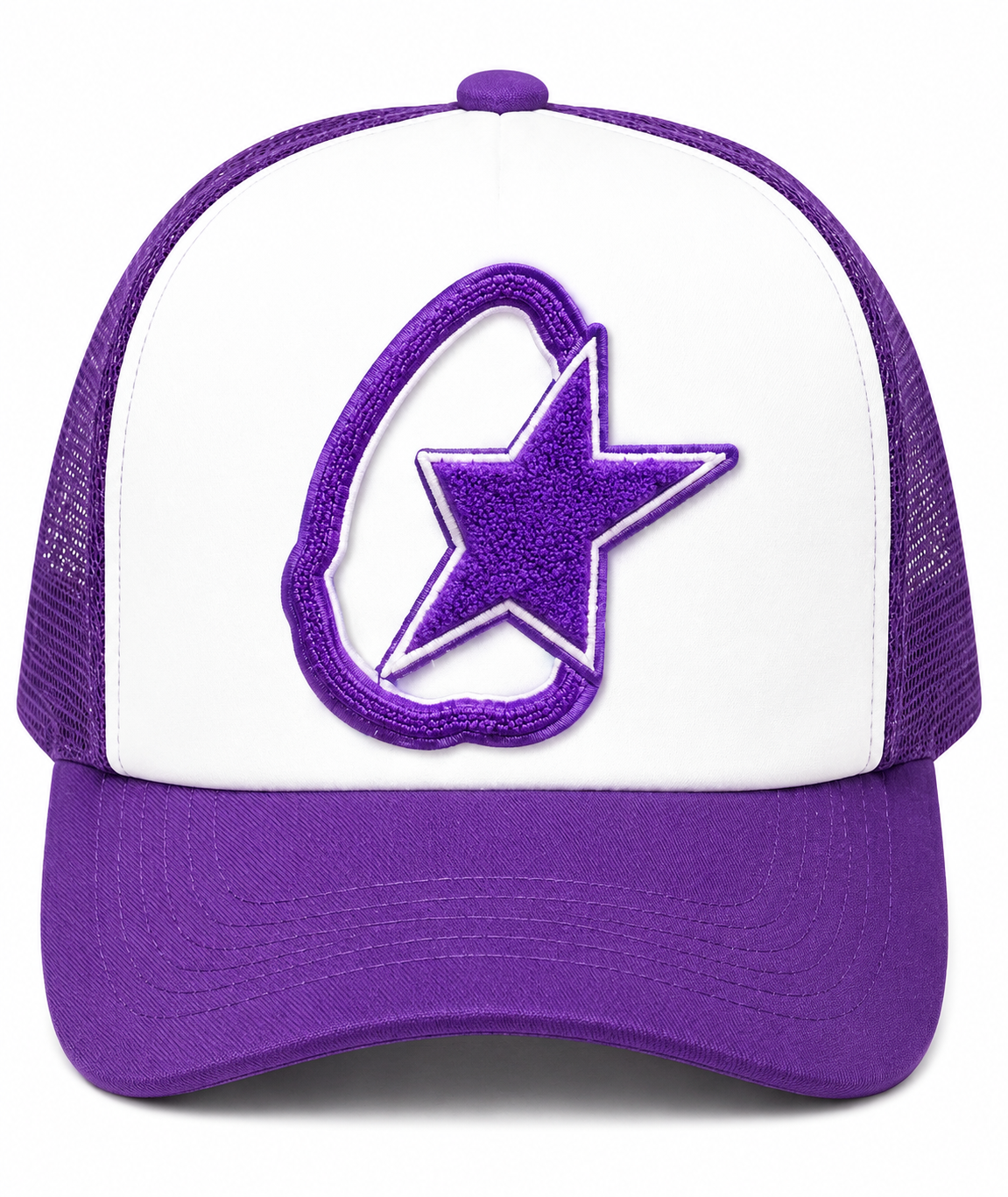 “Illuminate Shooting Star” Textured Trucker Hat