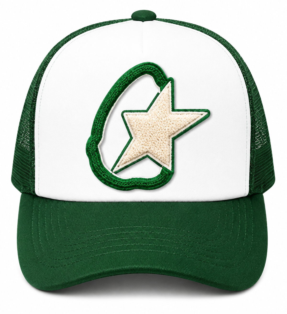 “Illuminate Shooting Star” Textured Trucker Hat