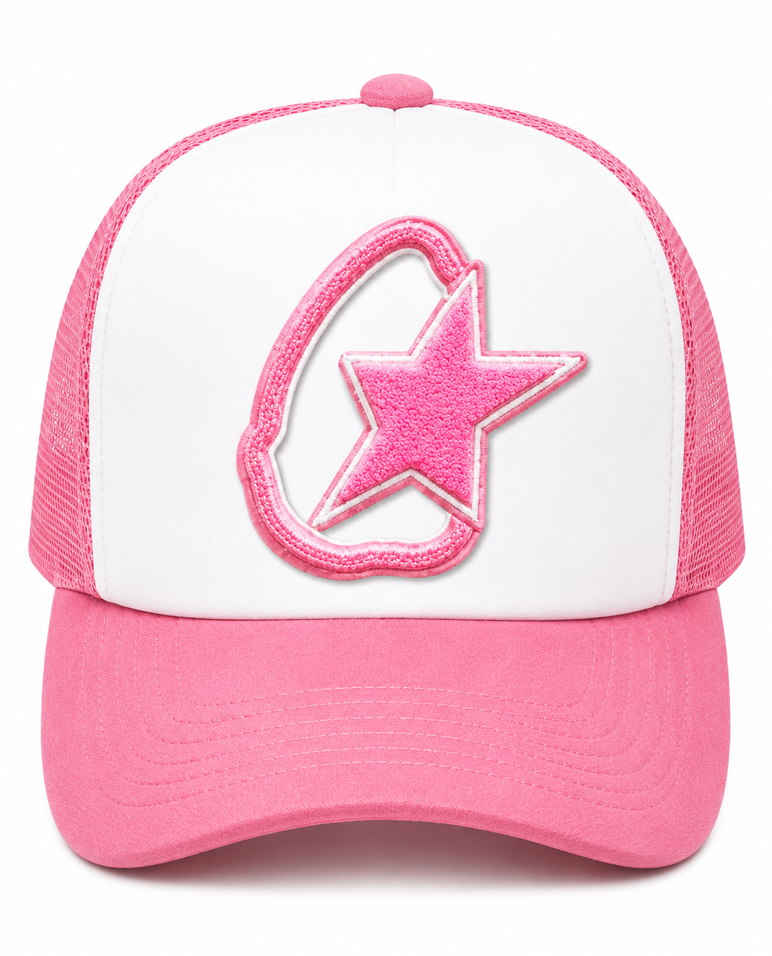 “Illuminate Shooting Star” Textured Trucker Hat