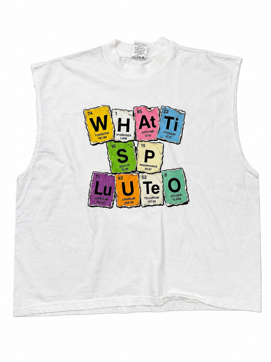 “Chemistry” Heavy Cotton Crop Boxy Tank