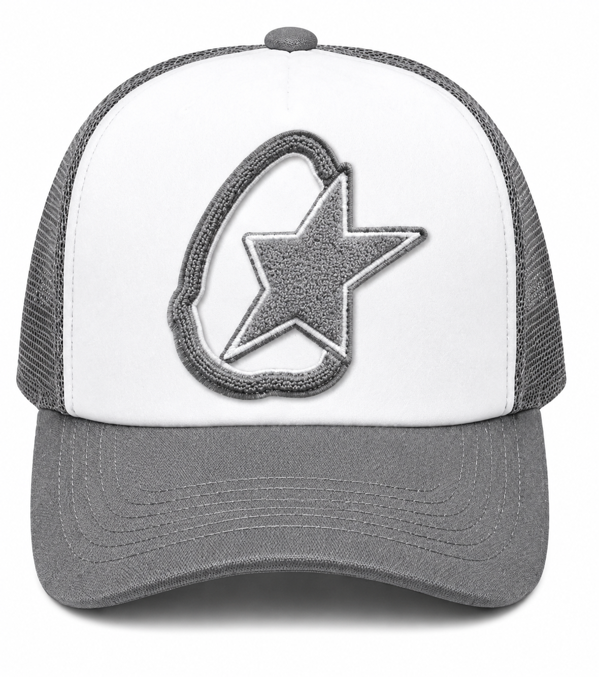 “Illuminate Shooting Star” Textured Trucker Hat