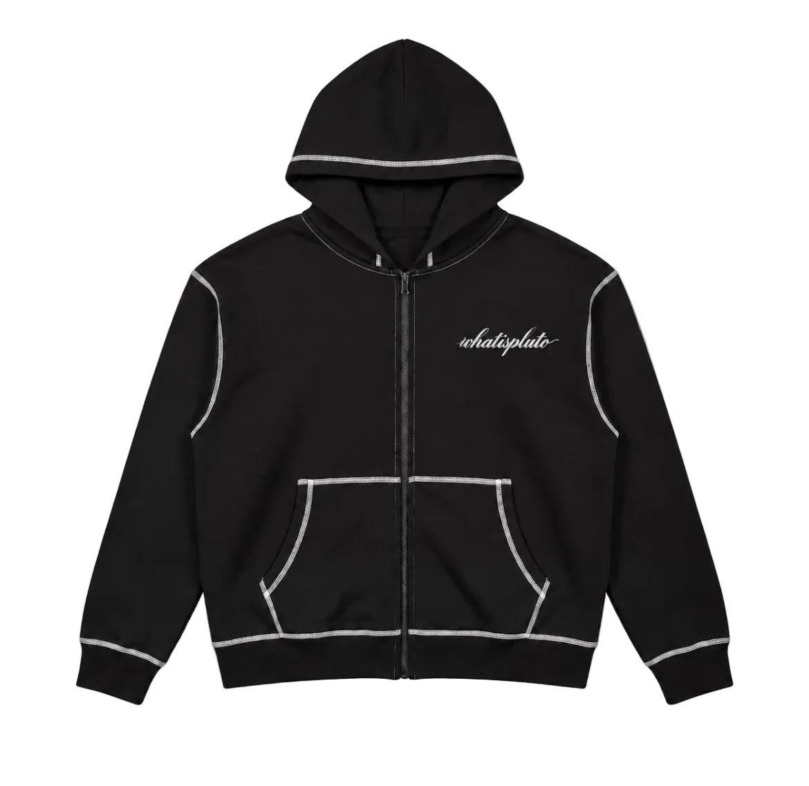 “Insignia” Reverse Seam Tonal Stitched Hoodie