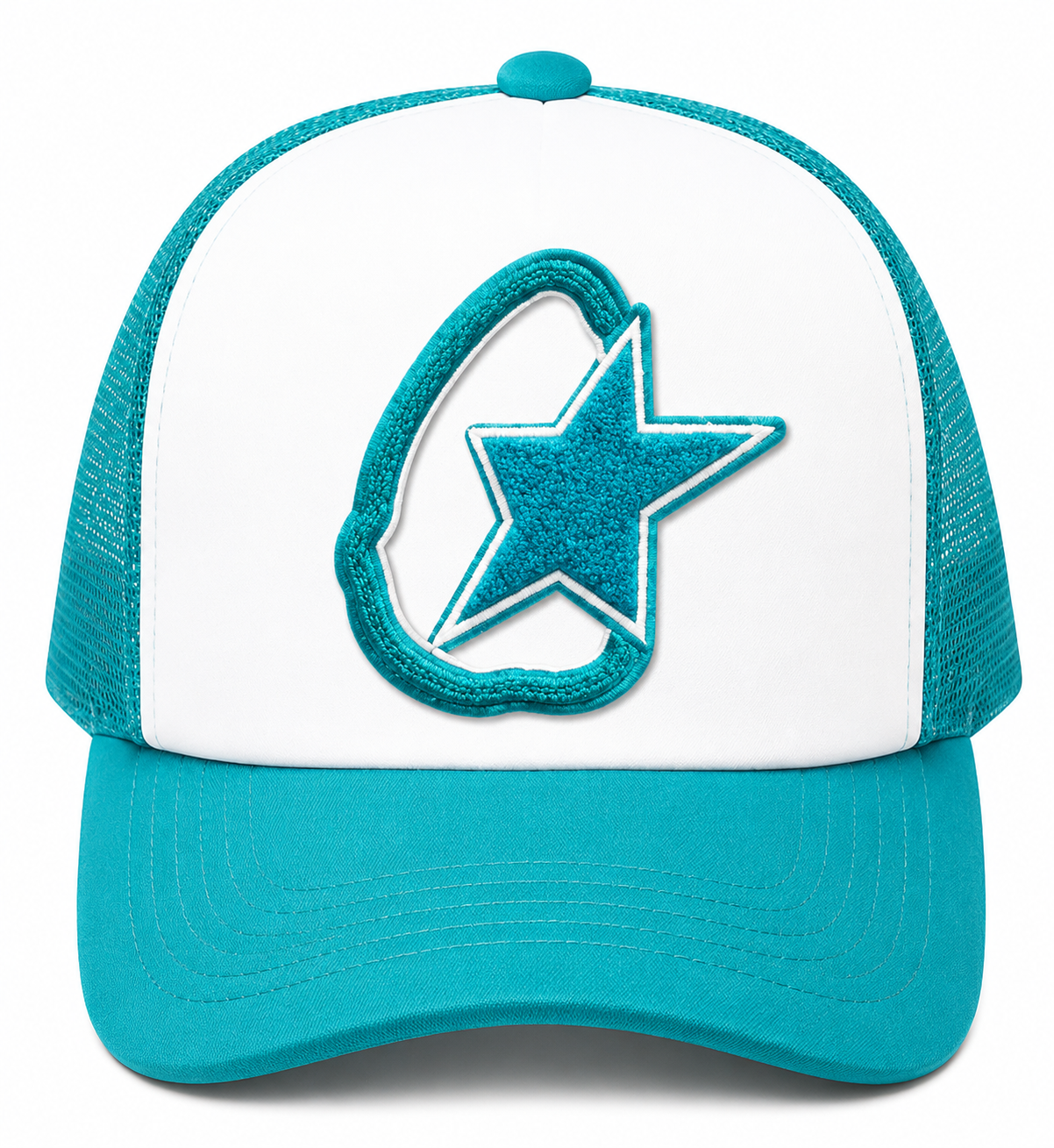 “Illuminate Shooting Star” Textured Trucker Hat