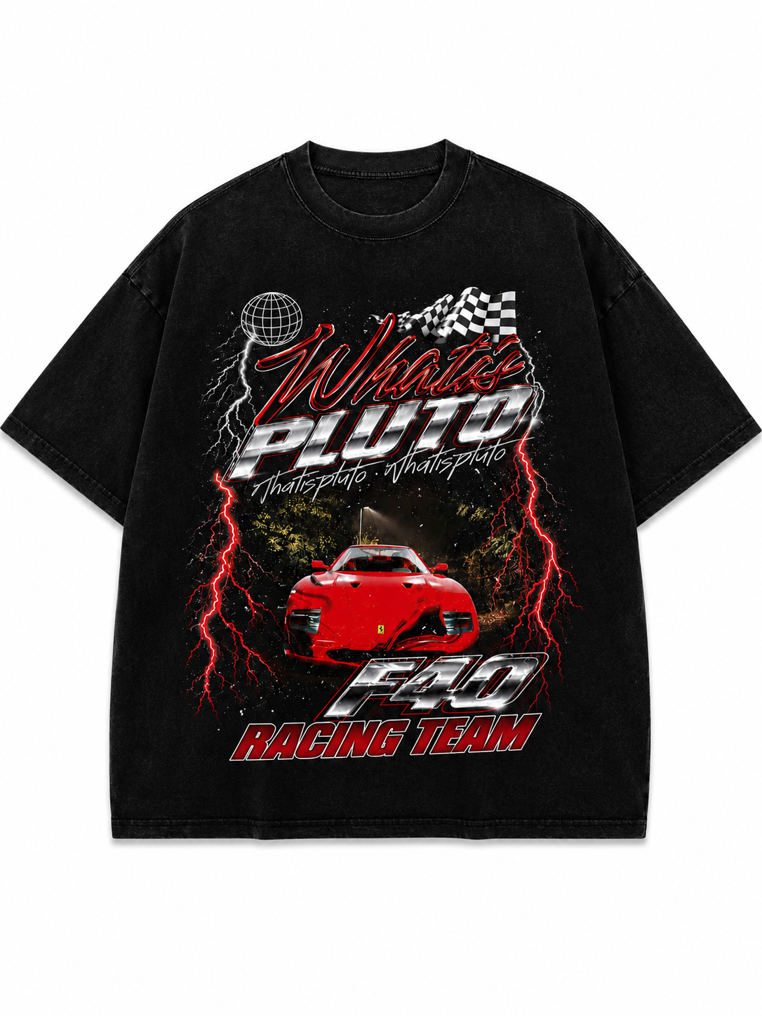 “F40 Team” Garment Dyed Tee