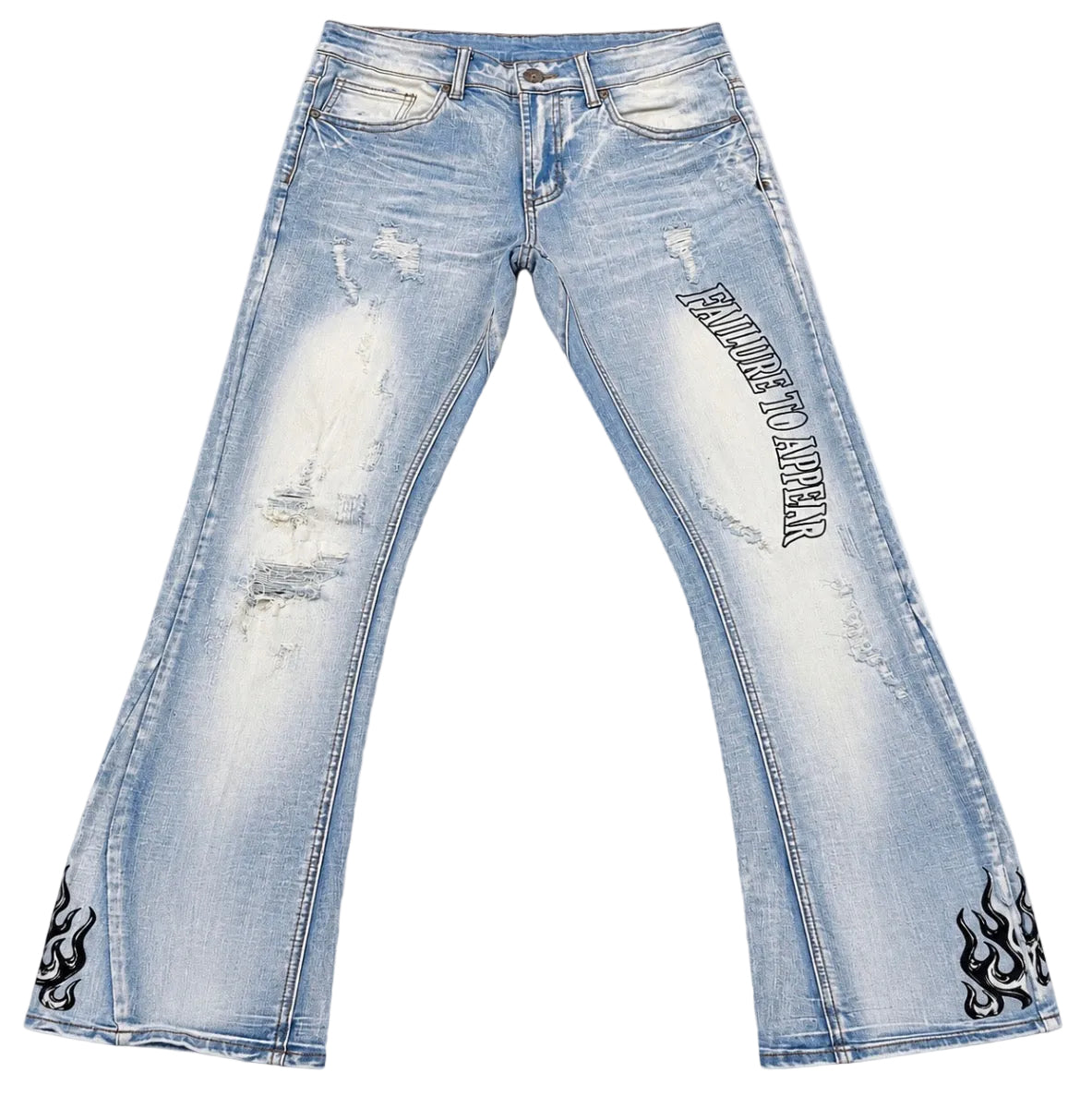 “Restoration” FTA Flare Flame Jean