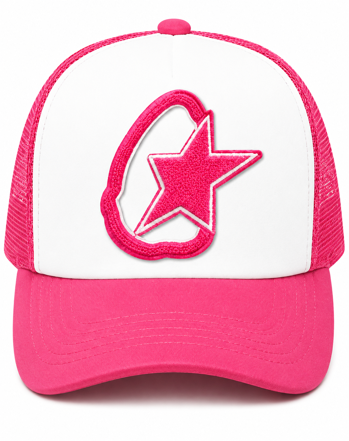 “Illuminate Shooting Star” Textured Trucker Hat